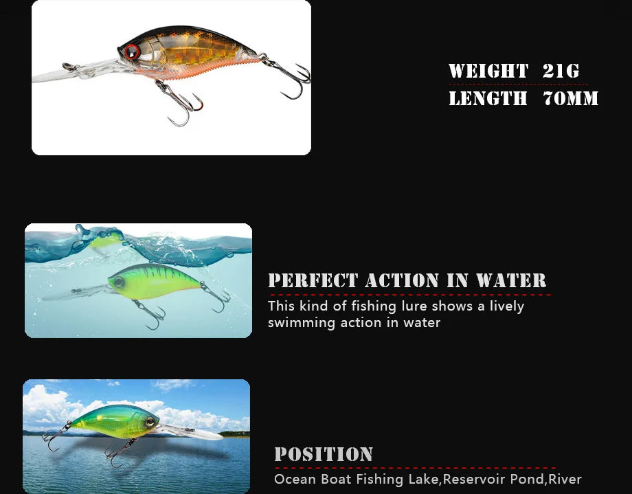 Trolling Crankbait 70-75mm