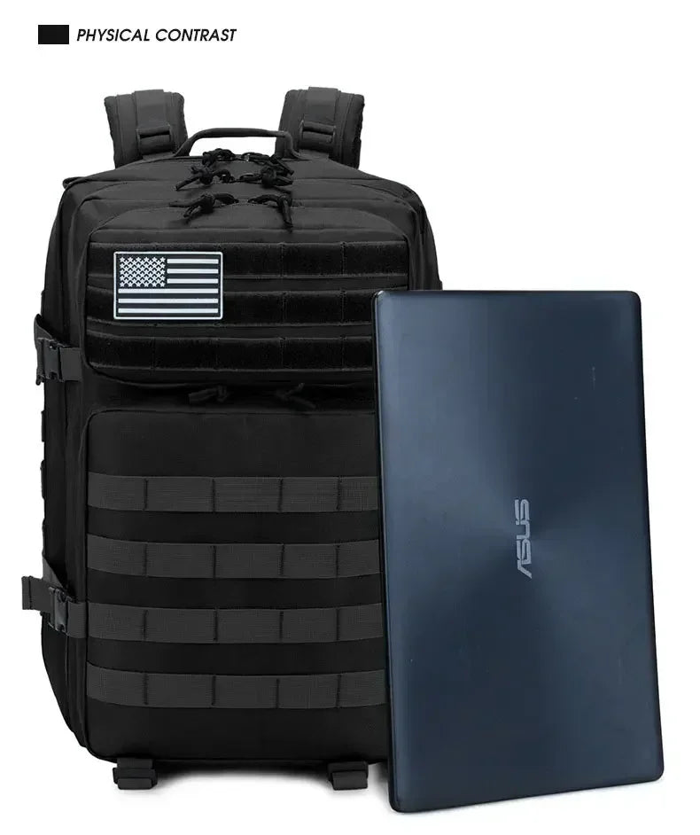 2Q-50L Tactical Backpack Men's Travel Large Capacity Rucksacks Men Waterproof Outdoor 1Sports Multi-functional Bags