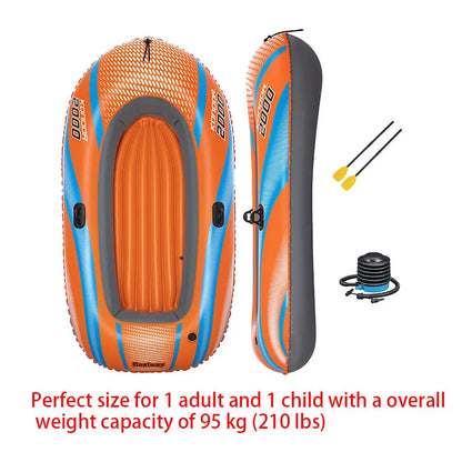 Bestway Inflatable Kayak 1–3 Person – Heavy Duty PVC Rafting Boat for Adventure & Fishing