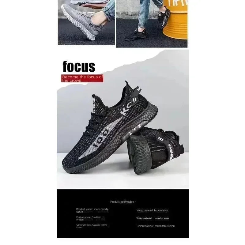 Men’s Casual Sports Shoes – Breathable Running Sneakers, Outdoor Walking & Training Tennis Shoes