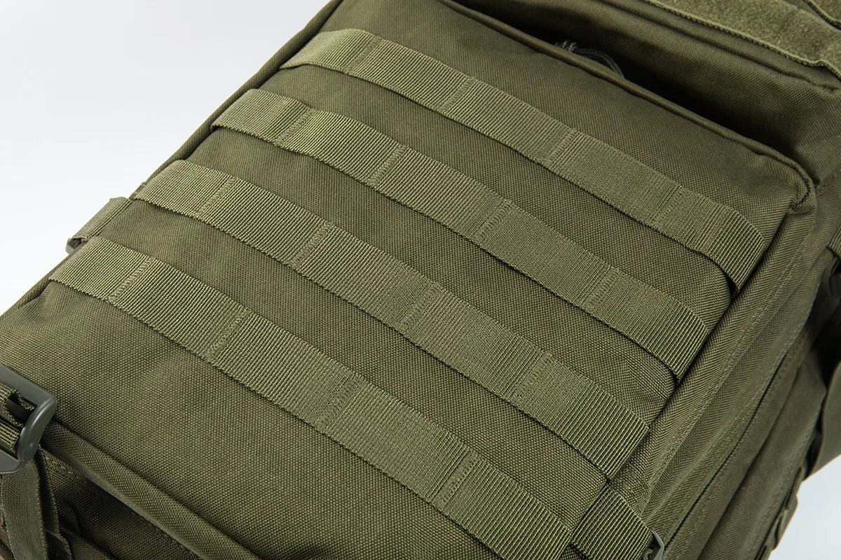 45L Tactical Travel Backpack Molle Large Capacity Multi Pocket Storage Bag Durable Wear Resistant Camping Hiking Trekking Bushcraft Daypack Heavy Duty Rucksack For Men Women Business Trips Mountain Climbing Daily Commute Lugg