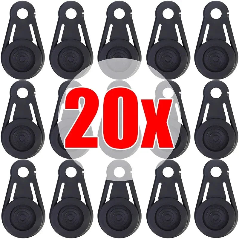 Camping Tent Canopy Clip Outdoor Camping Rainproof Tarpaulin Rope Alligator Clips Awning Tighten Fixed Buckle Tent Accessories
