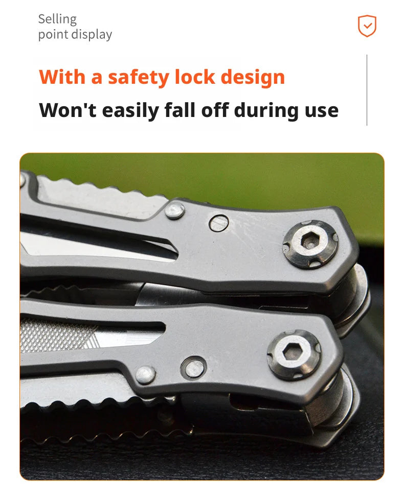Pliers Multifunctional Folding Portable Tool Plier Knife Stainless Steel Outdoor Tactical Camping Survival Multitool Repair Tool