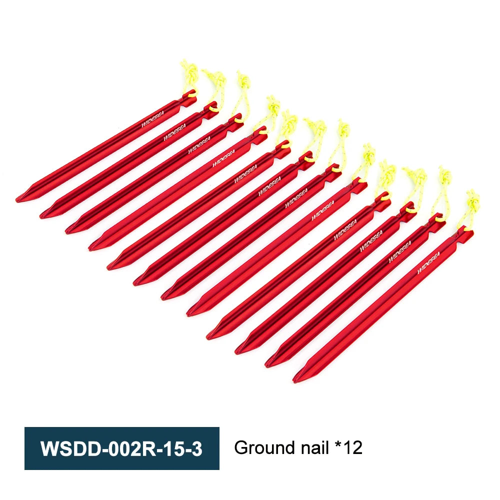 Widesea Camping 4pc/set Tent Pegs Stakes Nails for Hard Snow Floor Outdoor Accessories Shelter Equipment Supplies Hiking Tourist