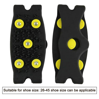 10/5 Teeth Shoes Ice Cleats Climbing Crampons Anti-Slip Winter Ice Claws Unisex Mountaineering Cleats Walking Hiking Accessories