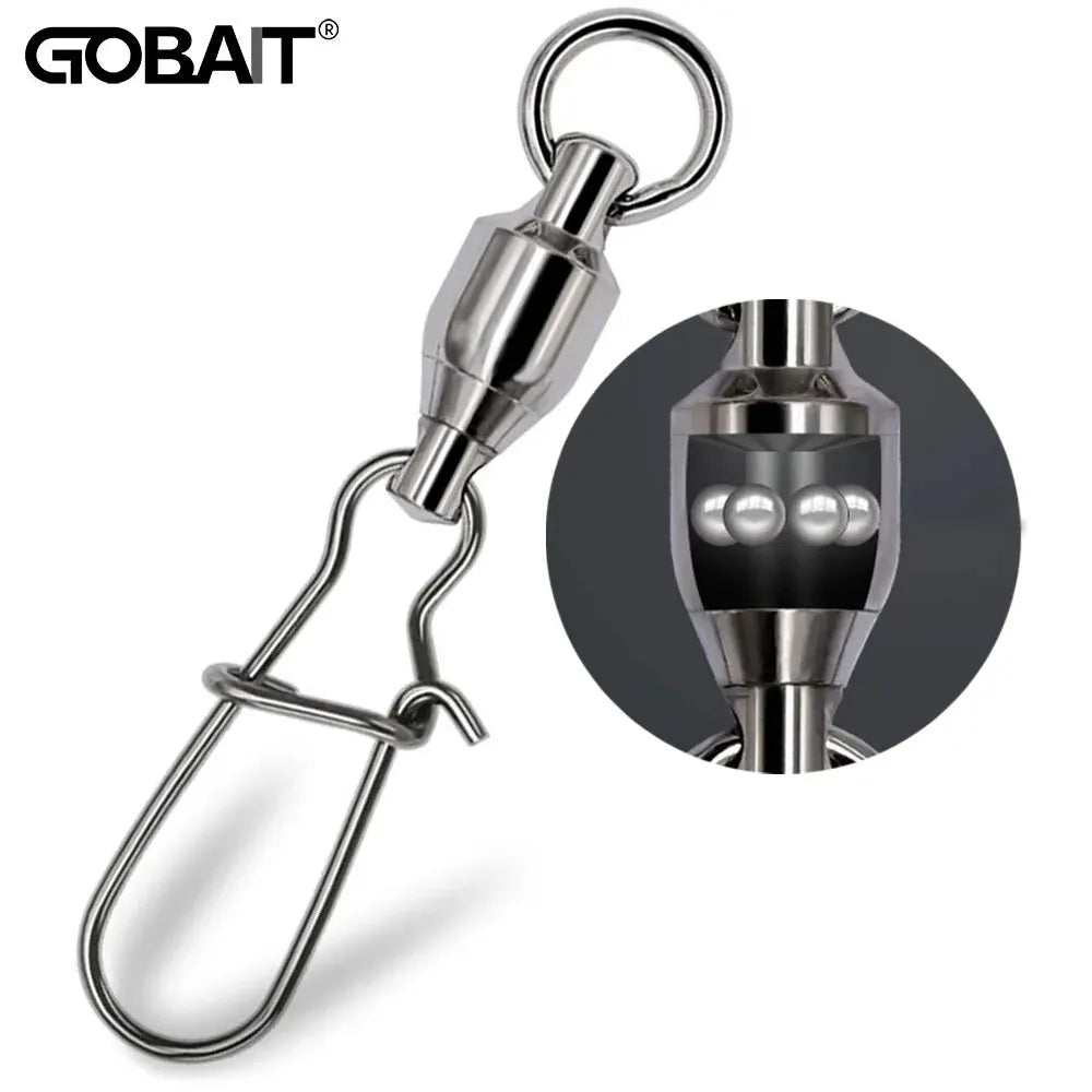GOBAIT Ball Bearing Swivel Snap Kit (20 Pack)
