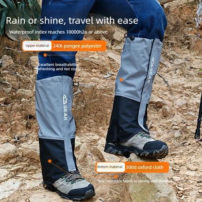 Outdoor Leg Warmers Gaiter Waterproof Hiking Travel Mountain Leggings Gaiters Long Tube Leggings Warmers Foot Cover