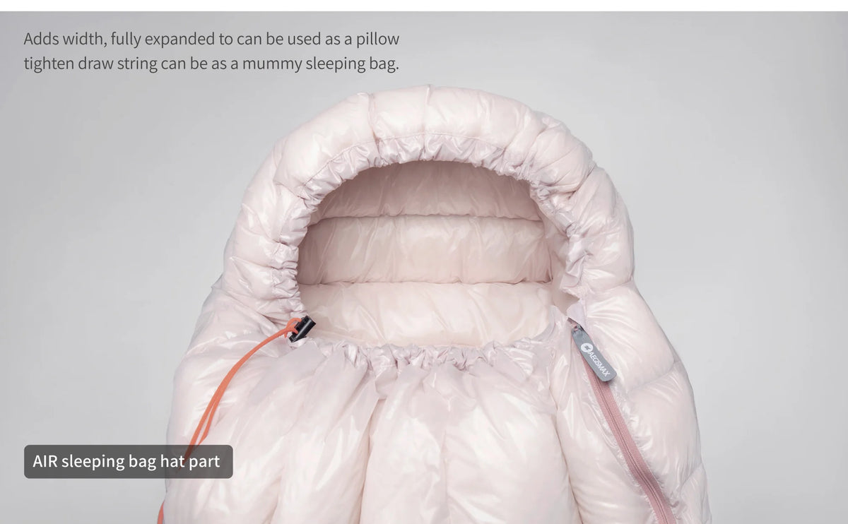 AEGISMAX AIR Upgrade 10D 800FP Ultra Dry Down Sleeping Bag Ultralight Camping Hiking Tourist Sleeping Bags for Men and Women