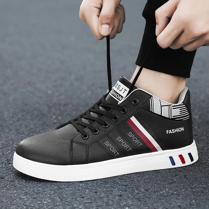 Men’s Casual Walking Sneakers – Breathable Outdoor Platform Board Shoes for Daily Fashion & Comfort