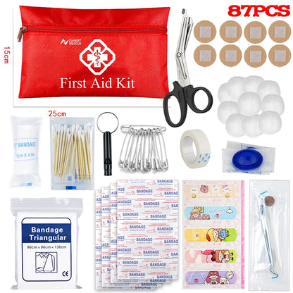 First Aid Kit 26-330 Piece All-Purpose Tactical  Emergency Kit In The Car Military Acessories Survival Kits Camping Medical Bag