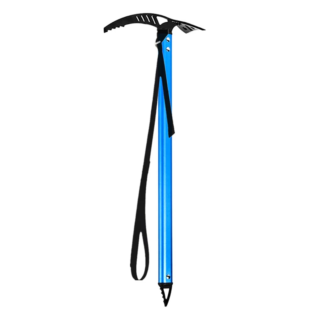 Outdoor Camping Ice Axe – 70cm Aluminum Alloy Walking Pick for Mountaineering & Climbing