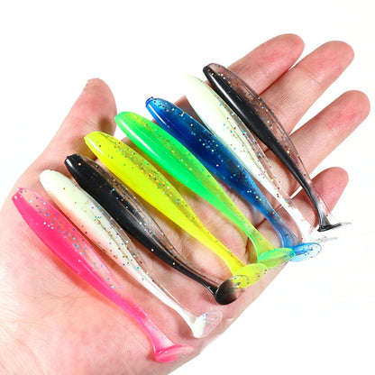 Fishing Lure Soft Tail Bait Set 55/65/75mm Swimbaits Silicone Wobblers Pesca Bass Carp Fishing Tackle Random Color 10/50/100Pcs