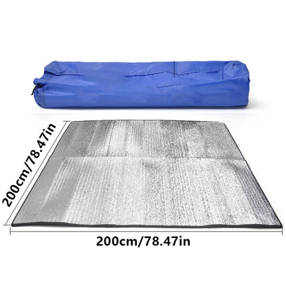 Outdoor Double-sided Moisture-proof Aluminum Foil Foam Pad Waterproof and Insulating Foil Mat Picnic Mat Camping Mat for Beach T