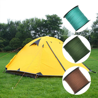 50/100M 7core umbrella rope 550 4mm outdoor polyester parachute rope camping survival umbrella tent bundled clothesline