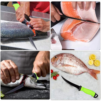 Stainless Steel Fillet & Boning Knife with Sheath