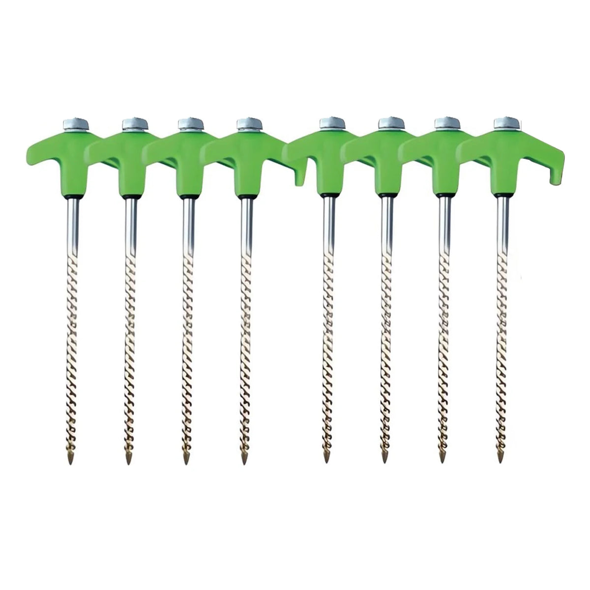Outdoor Camping Tent Stakes Versatile Anchoring Metal Threaded Tent Spikes for Securing Tents Canopies Tarps
