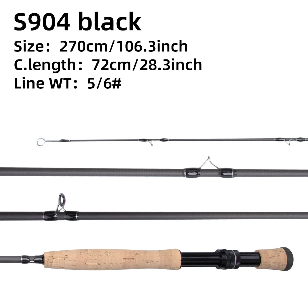 Fishingfans 9ft 5/6WT 36T Carbon Fly Rod
