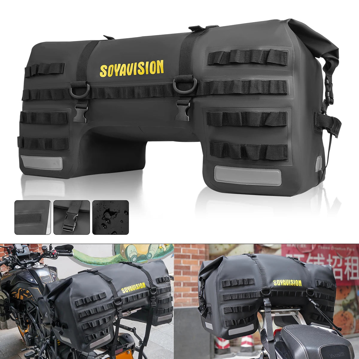 Waterproof 20L/40L/50L/66L/70L/100L Dry Storage Bag for Bicycle Mototcycle Travel, Swimming, Boating, Kayaking, Camping & Beach
