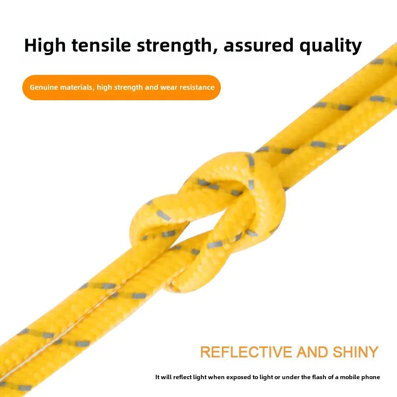 4Pcs 5mm Outdoor Tent Guyline Ropes 4M Reflective Camping Guy Lines with Adjuster Tensioner Camping Accessories for Tarp Canopy