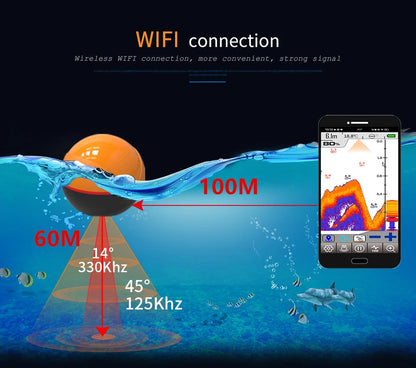 Erchang F68 WiFi Smart Fish Finder (App-Based Castable Sonar)