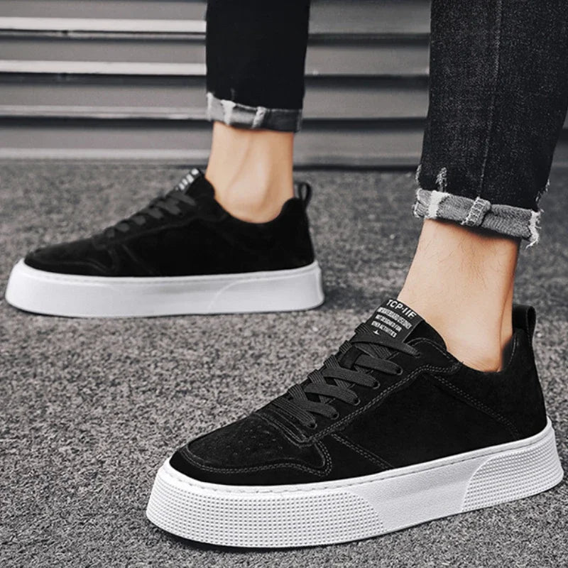 Men’s Casual Sneakers – Lightweight Non-Slip Running Shoes Soft Sole Vulcanized Trainers