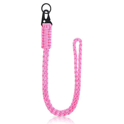 Heavy Duty Braided 550 Paracord Neck Lanyard Keychain Survival Parachute Rope Lanyard Necklace HK Clip Key Ring Outdoor Tools