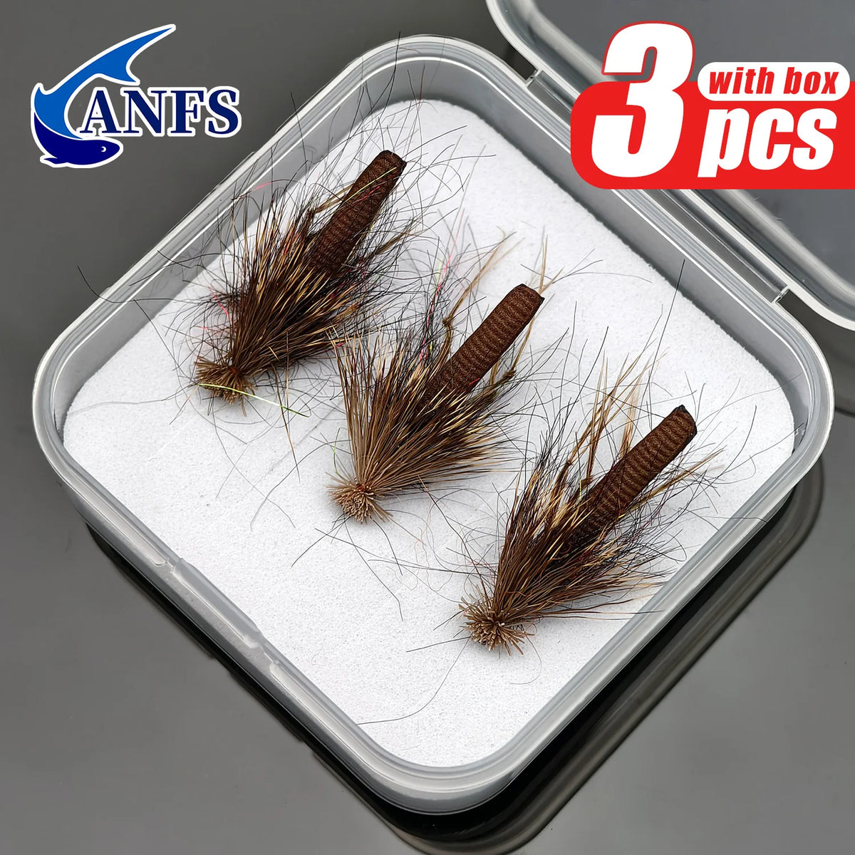 ANFS Hand-Tied Mayfly Dry Flies (3 Pack)