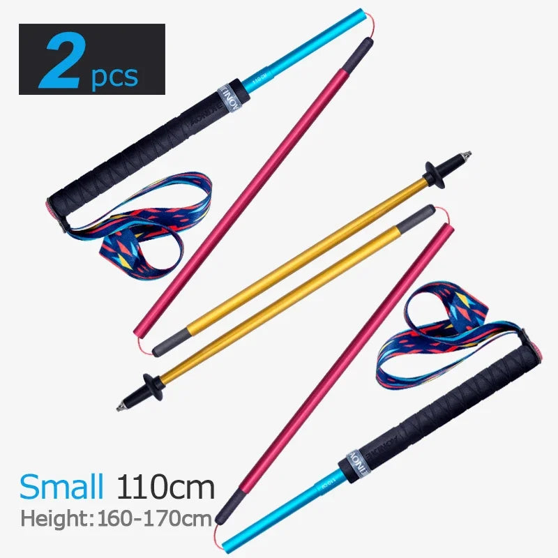 2pcs  AONIJIE All Types of Hiking Trekking Pole Ourdoor Camping Walking Sticks Summarizing 110cm 120cm 130cm