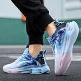 Men’s Basketball Shoes with Air Cushions – Non-Slip, Breathable & Shock-Absorbing Sports Sneakers