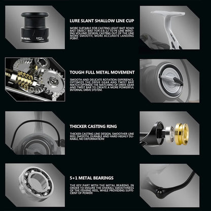 MR.REEL CNC Metal Arm Spinning Reel