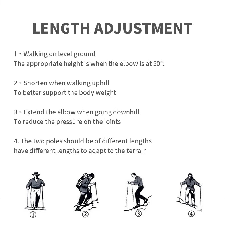 Naturehike 2026 New Trekking Poles Ultralight Folding 1Pcs Walking Cane High Load Aluminum Hiking Walking Telescopic Stick