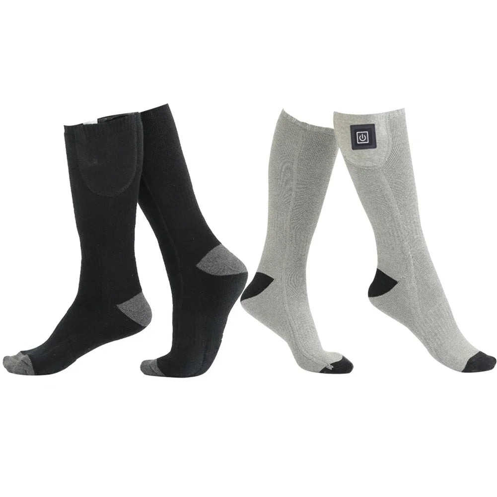 Winter Electric Heated Socks Men's Women's Thermal Heating Thermosocks Foot Warmer Socks Trekking Ski Cycling Outdoor Warm Socks