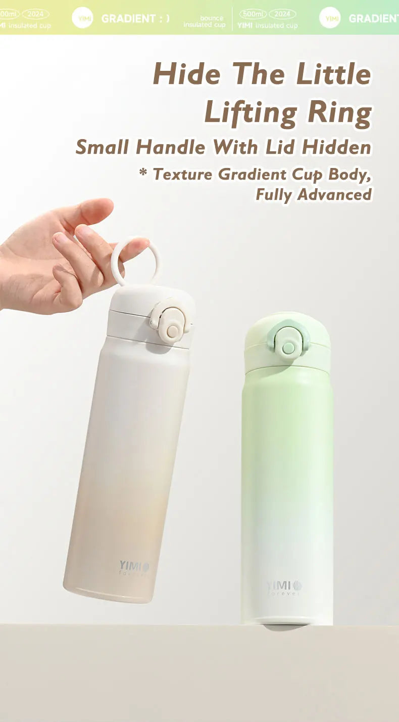 500ml large capacity thickened 316 stainless steel vacuum Thermal insulation portable Tumbler Thermos Water bottle Coffee cup