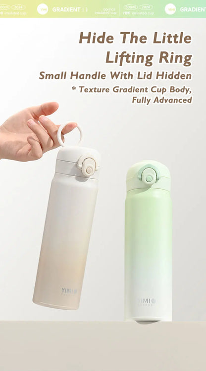 500ml large capacity thickened 316 stainless steel vacuum Thermal insulation portable Tumbler Thermos Water bottle Coffee cup