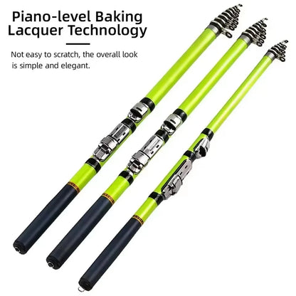 BRAVMACK Carbon Fiber Spinning Fishing Rod Telescopic Mini Pole 3M 2.7M 2.4M 2.1M Fish Gear Tackle High Quality