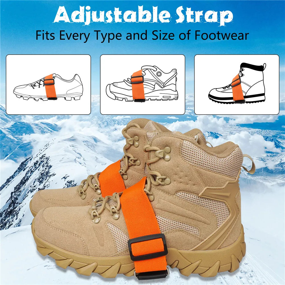 7 Tungsten Steel Studs ice cleats for shoes and boots Crampon for shoes ice and snow cleats Non Slip hiking boots snow shoes