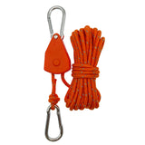 5M Tent Fastener Rope Adjustable Fixed Buckle Pulley Rope Windproof 4mm Outdoor Guy Lines Reflective Camping Accessories