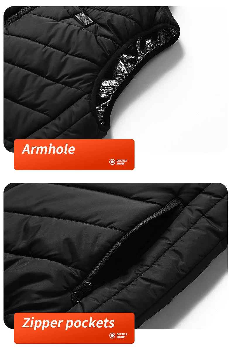 Graphene USB Heated Jacket with 21 Zones
