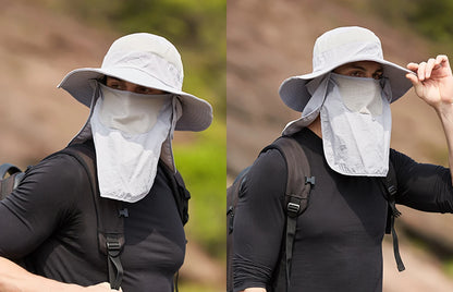 Breathable Fishing Sun Hat with Face Cover