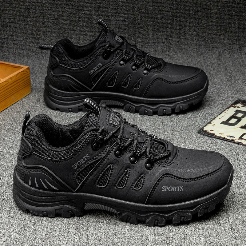 Men’s Hiking Shoes – Waterproof Anti-Slip Outdoor Trekking Sneakers Lightweight Breathable Trail Boots