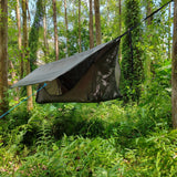 Lightweight Camping Hammock Tent with Mosquito Net Canopy Backpacking Travel Bed Includes Trees Perfect for Hiking Outdoor Use