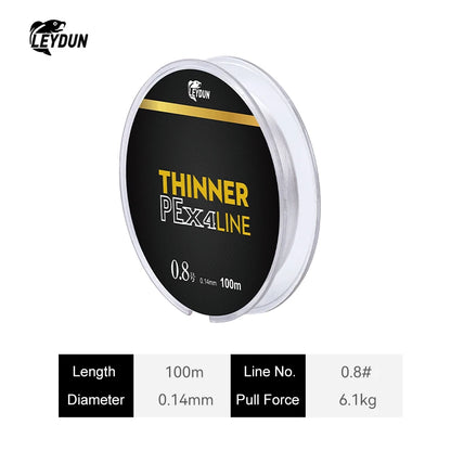 Leydun Micro Thin 4-Strand PE Line