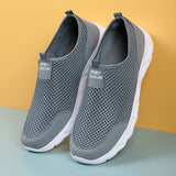 Men’s Lightweight Hiking Shoes – Breathable Mesh Outdoor Slip-On Sneakers for Summer