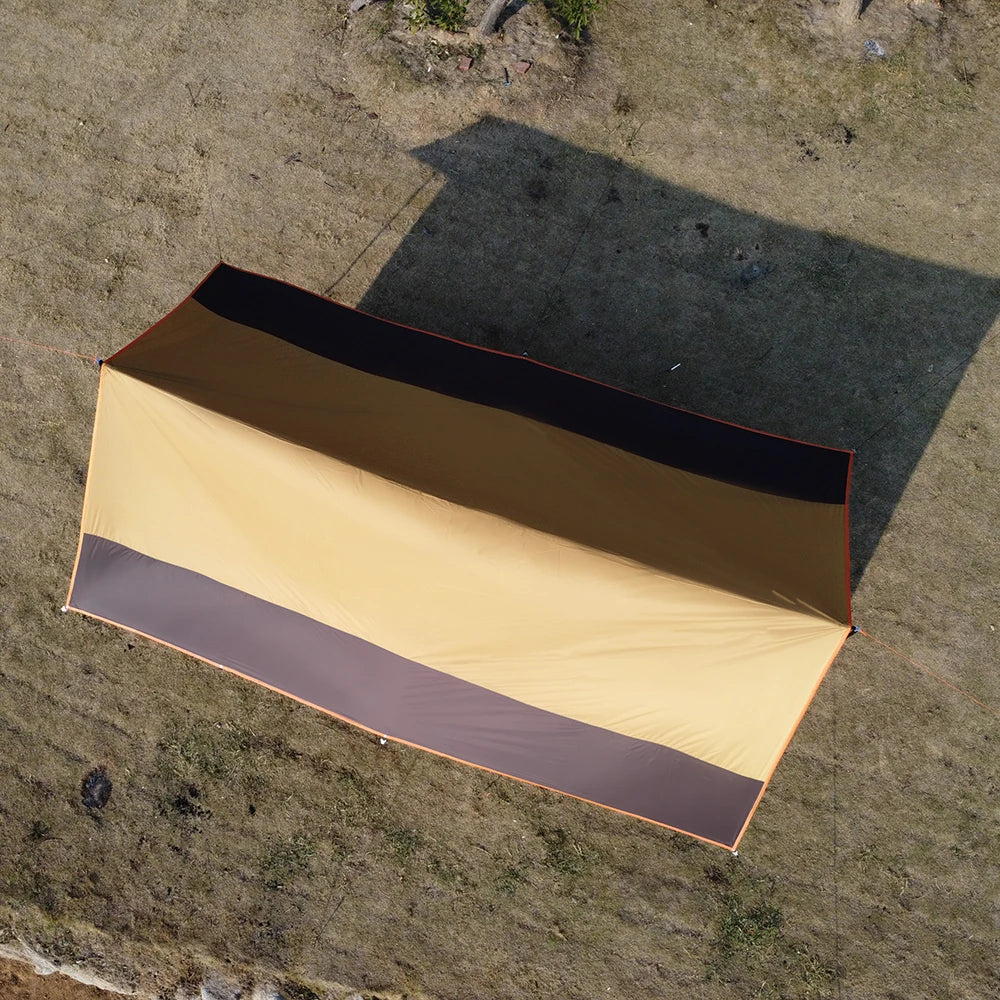 Top Lander Large Camping Waterproof Tarp Oxford 4X6 Outdoor Canopy Sun Shelter Tent Tourist Awning Shade for Multiple People