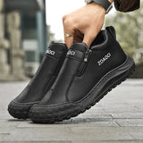 Men’s Summer Casual Work Shoes – Breathable Slip-On Sneakers with Anti-Pressure Sole & Wear-Resistant Design