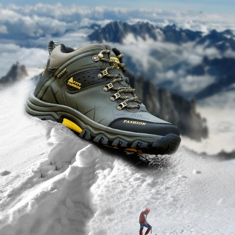 Men’s Waterproof Hiking Boots – Outdoor Trekking, Camping & Climbing Shoes, Wear-Resistant & Non-Slip