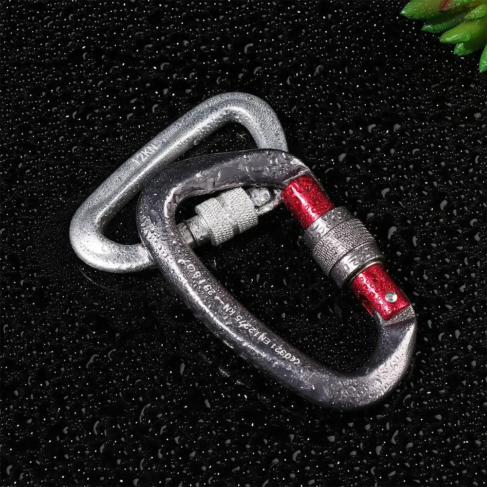 Quality Aluminum Security Master Lock Accessories Mountaineering Protective Equipment Professional Carabiner Climbing Key Hooks