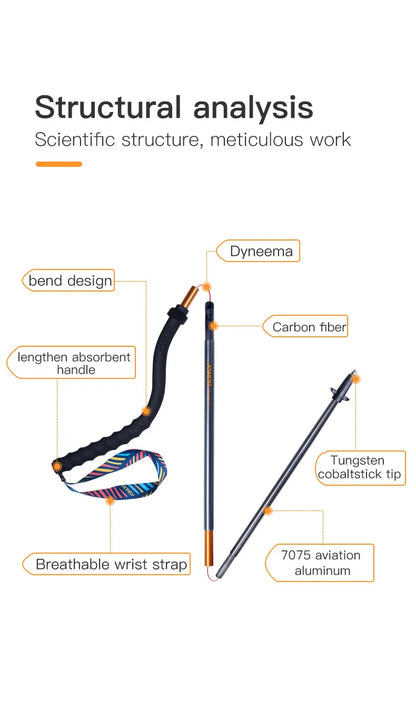 2pcs  AONIJIE All Types of Hiking Trekking Pole Ourdoor Camping Walking Sticks Summarizing 110cm 120cm 130cm