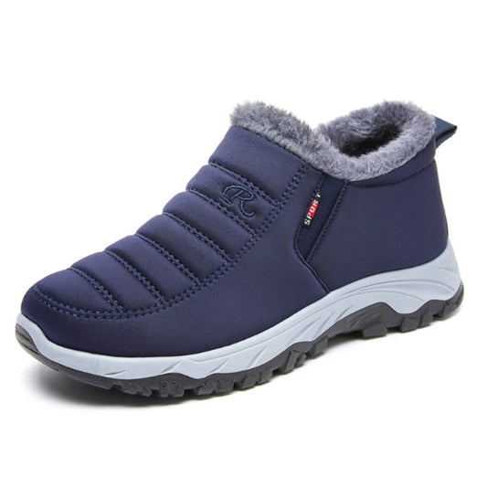 Men’s Winter Warm Cotton Shoes – Non-Slip Casual Snow Boots with Chunky Sole