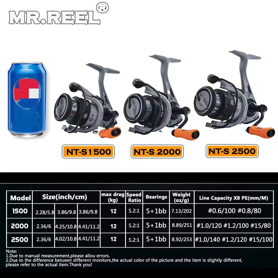 MR.REEL CNC Metal Arm Spinning Reel